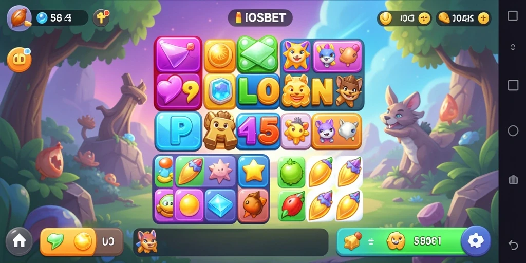 Tangkapan layar gameplay yang menunjukkan aksi seru dalam permainan Match-3.