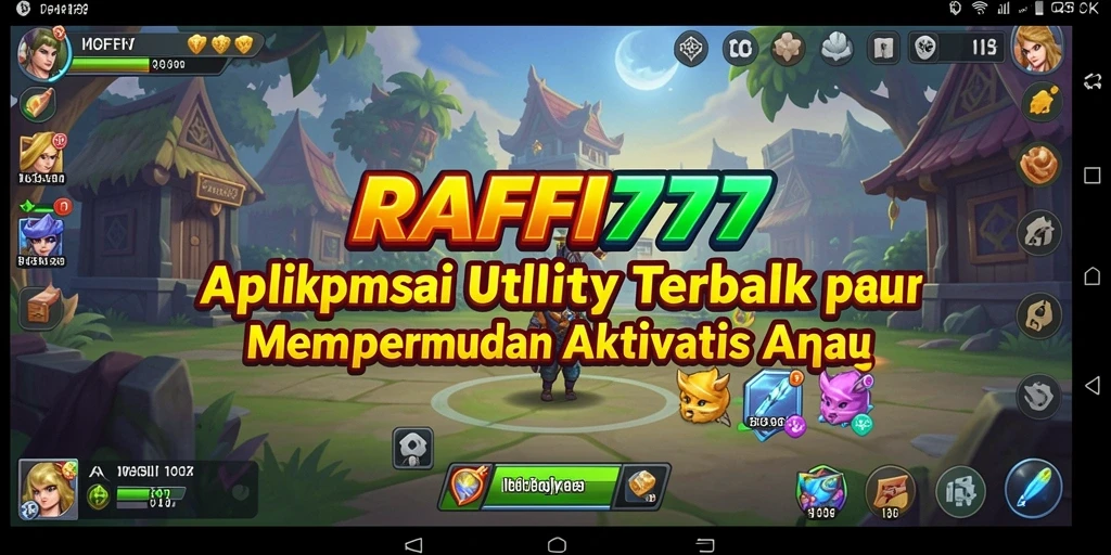 Tampilan utama aplikasi RAFFI777 yang memudahkan navigasi.