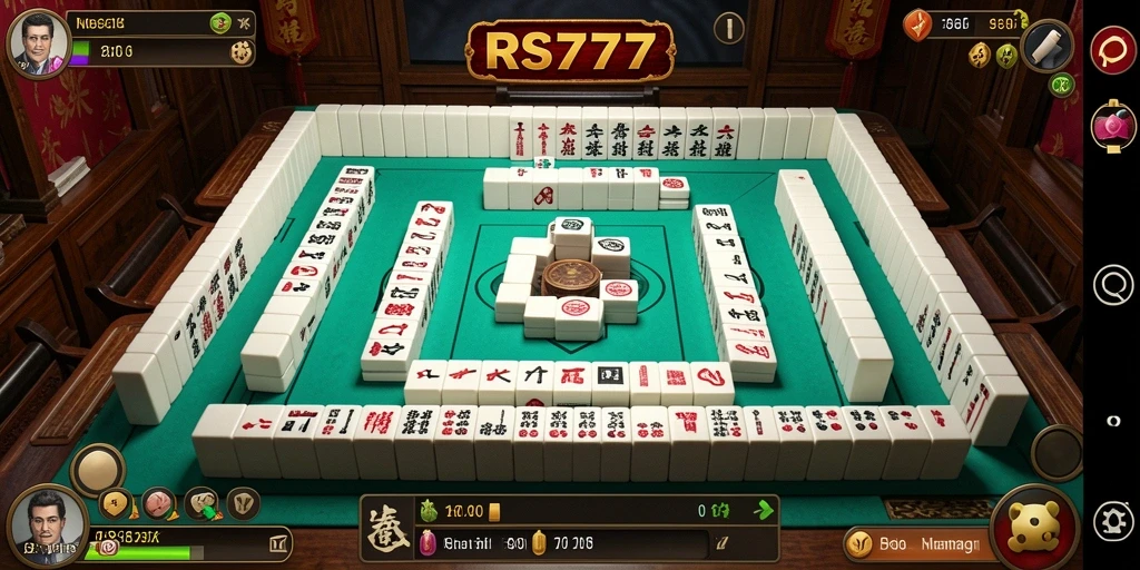 Tampilan gameplay menarik dalam permainan Mahjong RS777.